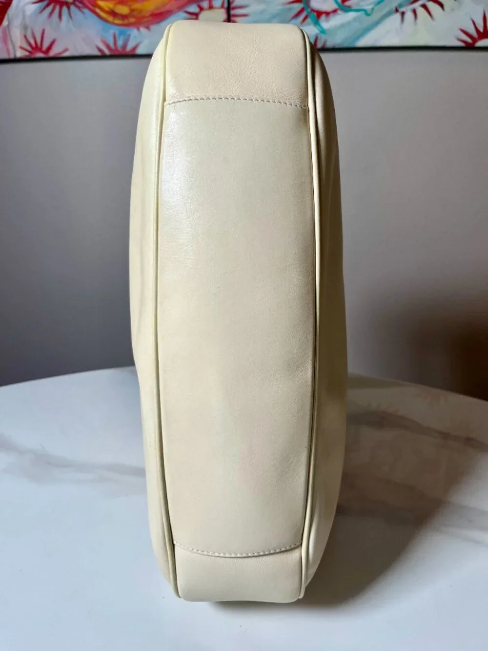 Gucci Tom Ford Vintage Y2K Bamboo Cream Calf Leather Hobo